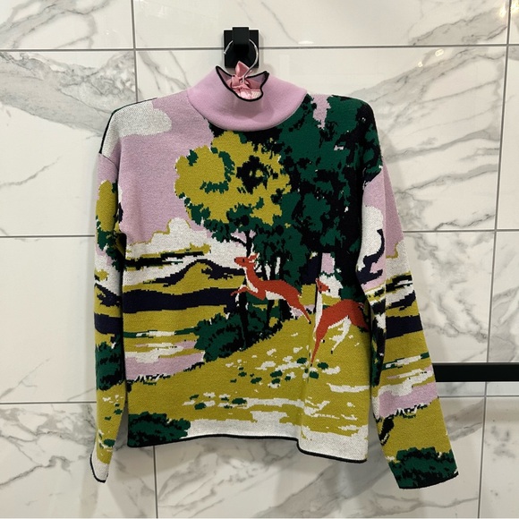 Anthropologie Maeve Fanciful Mock Neck Sweater size XS - Picture 2 of 9